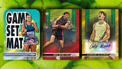 2024 Topps Chrome Tennis 5 Box Break Random Letter Filthbomb 2.0