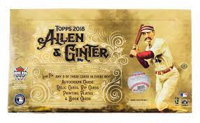 2018 Topps Allen & Ginter Baseball Hobby Box- SEALED PRODUCT