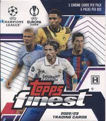 2022/23 Topps UEFA Club Competitions Finest Soccer Hobby Box- SEALED PRODUCT